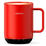 Vsitoo S3 Plus 14oz Self Heating Coffee Mug with Auto-Sensing AI - Smart Rechargeable Heated Mug, Temperature Control 120-150℉, IPX7 Waterproof, Coffee Warmer Gift for Women Men