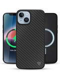 RAEGR iPhone 14 / iPhone 13 Case | Magnetic Case | Supports Mag-Safe Wireless Charging | Elements Armor MagFix Case/Cover Designed for iPhone 14 / iPhone 13 (6.1-Inch) 2022 - Carbon Fiber RG10369