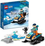 LEGO® City Arctic Explorer Snowmobile 60376 Building Toy Set,Vehicle Construction Set with Seal Figures and Explorer Minifigure