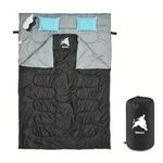 visucachi Stitchable Envelope Sleeping Bag with Compression Sack, 4 Season Waterproof Indoor & Outdoor Use for Kids, Teens & Adults for Hiking, Traveling, Backpacking and Camping (2.8kg double)