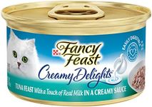 Purina Fancy Feast Wet Cat Food, Creamy Delights Tuna Feast in a Creamy Sauce - (24) 3 oz. Cans