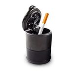 Car Ashtray Black Ashtray Portable Ashtray Car Ashtray with Lid Smell Proof Smokeless Ash Tray Portable Ashtrays for Cigarettes Ashtray with Lid Smell Proof Ash Trays for Most Car Cup Holder