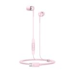 Sennheiser CX 80U Wired in-Ear Earphones with in-Line Microphone, One Button Smart Control, Lightweight Design, USB Type-C, 3 Ear Tip Sizes, 1Y Warranty, Voice Control, Sakura