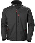 Helly Hansen Mens Crew Midlayer Jacket, 2XL, Black