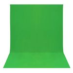 Easy-Going 5Wx7L ft Green Background Muslin Backdrop, Photo Studio, Collapsible High Density Screen for Video Photography and Television