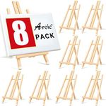 AROIC 8 Pack 15 Inch Wood Easels, E