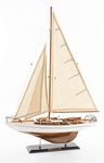 SAILINGSTORY Wooden Sailboat Décor, Sailboat Model Ship Decoration Concordia