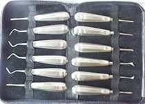 ADDLER Dental Apexo Elevator Full Set of 12 Pcs. Life Time Anti Rusting Warranty.