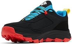 Columbia Men's Hatana Max Outdry Hiking Shoe, Black/Compass Blue, 10.5