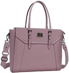 MOSISO 17 inch Women Laptop Tote Bag with Shockproof Compartment, Purple