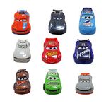 Disney Store Official Pixar Cars Deluxe Playset, 9 Pc., Detailed Car Figures including Lightning McQueen, Jackson Storm and more, Toys with Colourful Character Artwork, Suitable for Ages 3+