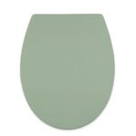 AQUALONA® Luxury Thermoplastic Toilet Seat - One Touch Removal - Soft Close - Head Wearing - Universal Top or Bottom Fixing (Oval Sage)