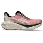 ASICS Women's NOVABLAST 4 Trail Running Shoes, 8.5, Nature Bathing/Rose Rouge