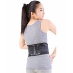 JOINTCOMFO Sira Self Heated Tourmaline Magnetic Slimming Belt Belly Fat Waist Belt Lower Back Pain Belt Lumbar Support (M, Black)