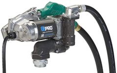 GPRO V25 Fuel Transfer Pump, Automatic Shut-Off Nozzle, 12 Volt, 25 GPM Fuel Pump, 18 ft. Hose, Power Cord, Adjustable Suction Pipe (170000-03)