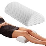 ComfiLife Knee Pillow for Back Sleeping – 100% Memory Foam Bolster Pillow for Legs – Under Knee Pillow for Sleeping on Back – Leg Pillow for Back & Hip Pain Relief for Side Sleepers – Half Moon Pillow