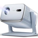 Aurzen BOOM mini Google TV Smart Projector with WiFi and Bluetooth, 4K Supported Outdoor & Home Movie Projector with 20W Speakers DoIby Audio, Real-Time Focus & Keystone, 500 ANSI Lumens, Blue