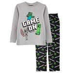 Minecraft Creeper Boys Pyjamas Set | Game On PJ's, Ages 4-15 Years, Black, Official Merchandise