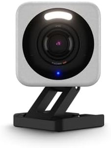 WYZE Cam v4, 2K HD Wi-Fi Smart Home Security Camera, Indoor/Outdoor Use, Pet/Baby Monitor, Motion Activated Spotlight/Siren, Enhanced Color Night Vision, 2-Way Audio, Local/Cloud Storage, Wired, Grey