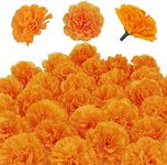 50 Pcs Artificial Marigold Flowers,