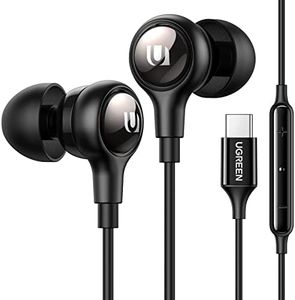 UGREEN HiTune USB C Headphones with Microphone Type C Wired Earphones Compatible with iPhone 15 Pro Max Galaxy S24 S23 Ultra/FE S20 iPad Pro 2024/2021 iPad Air 5/4 Pixel 6 Switch