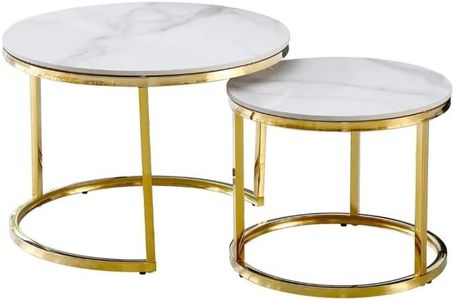 Layla Nesting Coffee Table (Gold, 60cm/45cm)