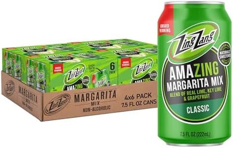 Zing Zang Classic Margarita Mix, Amazing Non-Alcoholic Cocktail Mixer, 7.5 Fl Oz Cans (Pack of 24)