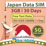 Japan Data ONLY Sim Card 30 Days | 3GB of 5G/4G LTE High-Speed Internet Data | Travel SIM Card | Dual Local Japan Carriers, Softbank & KDDI |Prepaid SIM Card | NO phone number| 短期帰国・短期来日最適・安心日本語サポート