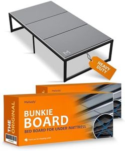 Meliusly Heavy Duty 10mm Bunkie Board Twin XL 2-Pack (38x79'') Patent Pending Low Profile Bed Board Design - Breathable, Noise Minimizing, Moisture Resistant Bunkieboards, Low Profile Bed Support