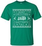 AW Fashions Merry Christmas Shitters Full - Funny Xmas Premium Men's T-Shirt (XX-Large, Kelly Green)