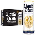 Liquid Death, Still Mountain Water, 8-Pack (King Size 19.2oz Cans), Real Mountain Source