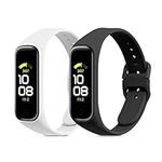 kwmobile Straps Compatible with Samsung Galaxy Fit 2 Straps - 2x Replacement Silicone Watch Bands