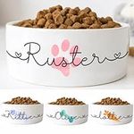 Personalized Ceramic Pet Bowls - Cu