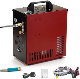 Thunder 4500Psi PCP Air Compressor,Refilling Up to 1.6L,Fast Fill for Airguns or Paintball Tank,Auto Shut Off,Water/Oil Free,Built-in Converter and Cooling Fan,350W Portable Pcp Pump