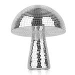 Yeehlmer Creative Mushroom Disco Ball for Party,Table Decor Mirror Retro Handmade Disco Ball Mushroom Shape Home Art Decorations,Bar Ornaments (Silver,M(5.9''))