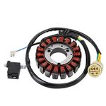 WOOSTAR 18 Coil 5 Wire Ignition Stator Magneto Replacement for FourTrax 350 Rancher 350 ES TRX350TM TRX350FM TRX350TE TRX350FE ATV Quad OEM 31120-HN5-M01 31120-HN5-671