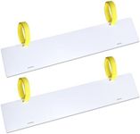 2 Pieces Registration Sticker Plate 4.72" Boat Registration Number Blank Board for Inflatable Dinghy