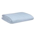 Mysa Sleep Weighted Blanket - Cooling Breathable Microfiber with Premium Glass Beads (White 60" x 80" 20 LB)| TC - 150