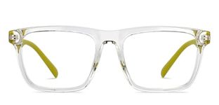 LENSKART BLU | Bluecut Computer Eyeglasses | Transparent Full Rim Square | For Men & Women | Medium | LB E16218