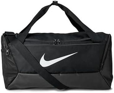 Nike Brasilia 9.5 Training Duffel Bag, Black/White, 41 Liter Capacity