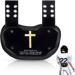 Civaner Football Back Plate Sport Lower Back Pads for Football Players Rear Protector for Youth(Cross Style)