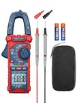 AstroAI Digital Clamp Meter Multimeter 4000 Counts Auto-ranging Amp Voltage Tester Measuring AC/DC Voltage & Current, Resistance, Capacitance, Frequency, Continuity, Live Wire Test, NCV Detection