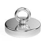 Magnetpro Strong Neodymium Fishing Magnet 455kg Pull Force with Lifting Ring Diameter 90mm for Magnetic Fishing Hunting River Recovery