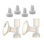 Maymom Non-Insert, One-Piece Small Flange Kit Compatible with Ameda Purely Yours, Ultra Breastpump (Flange 22 mm), with Duckbill; Not Original Ameda Flange or Duckbill