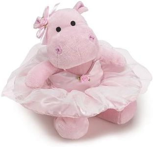 Burton and Burton Stuffed Animal Cute Pink Ballerina Hippo Plush Toy