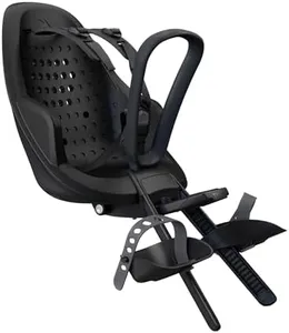 Thule Yepp 2 Mini - Front Mounted Child Bike seat - Shock-Absorbing Foam seat - Adjustable footrests & footstraps - Easy mounting System - Adjustable 5 Point Harness System