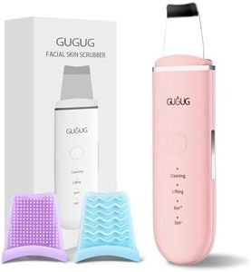 GUGUG Skin Scrubber Face Spatula - Skin Spatula Blackhead Remover Pore Cleaner with 4 Modes, Skin Care Tools-Pink