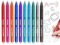 Piochoo Erasable Pens, 10 Assorted 