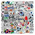 Football Sports Stickers for Laptop(100 Pcs),Gift for Teens Adults Girl,Waterproof Soccer Stickers for Water Bottle,Trendy Vinyl Stickers for Journal,Dairy,Scrapbook