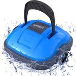 WYBOT Osprey 200 Cordless Robotic Pool Vacuum, Dual-Motor, Powerful Suction,180μm Fine Filter, Automatic Pool Cleaner, Self-Parking, Ideal for Above Ground Flat Pool-Dark Blue